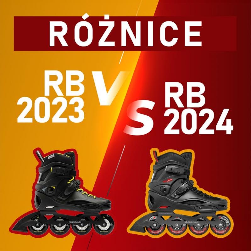 Różnice między rolkami Rollerblade RB 80 2023 a 2024