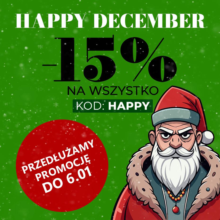 Happy December - Rabat 15% na wszystkie produkty