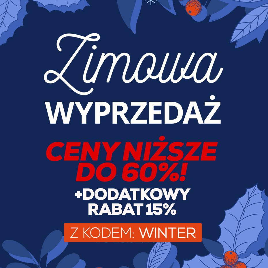 Zimowa Wyprzedaż - Extra Rabat 15% na wszystkie produkty