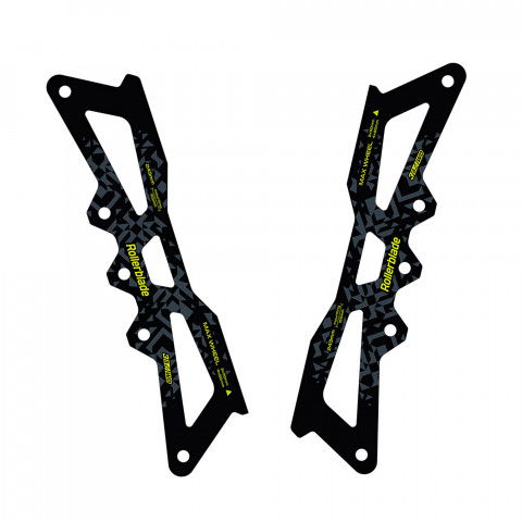 Szyny - Szyny do rolek Rollerblade Apex 243mm 3x90/4x80 165mm - Czarne - Zdjęcie 1