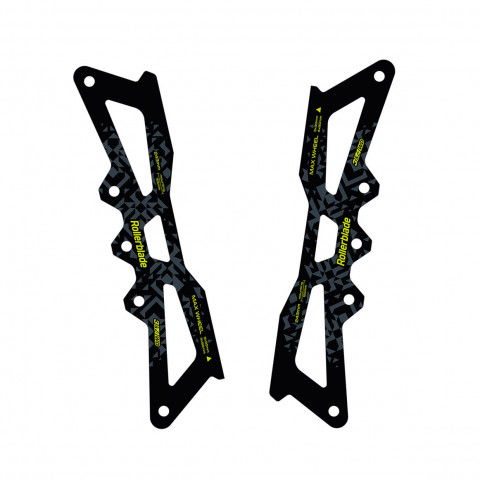 Szyny - Szyny do rolek Rollerblade Apex 243mm 3x90/4x80 150mm - Czarne - Zdjęcie 1