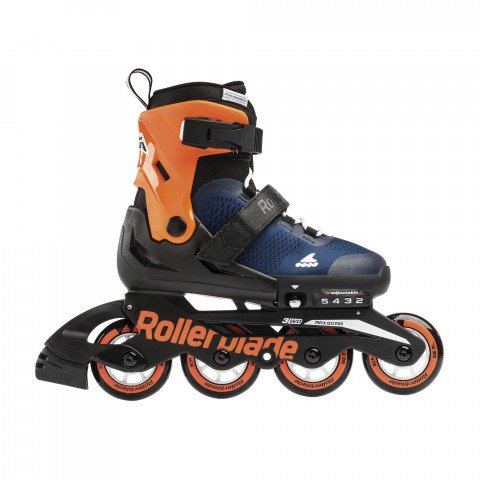 Rolki - Rolki Rollerblade Microblade - Granatowo/Pomarańczowe - Zdjęcie 1