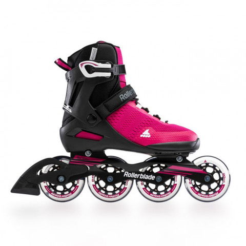 Rolki - Rolki Rollerblade Spark 90 W - Czarno/Fioletowe - Zdjęcie 1