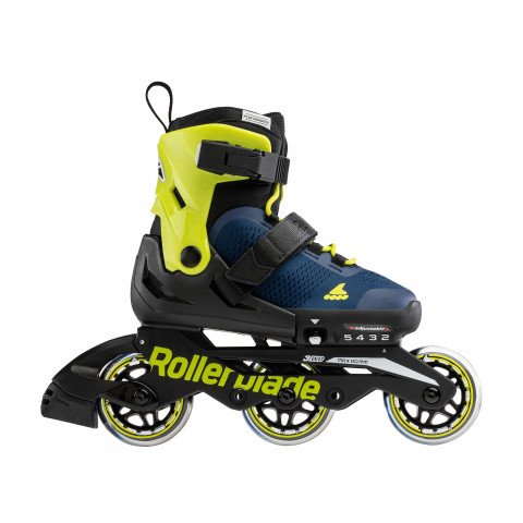 Rolki - Rolki Rollerblade Microblade 3WD - Niebiesko/Żółte - Zdjęcie 1