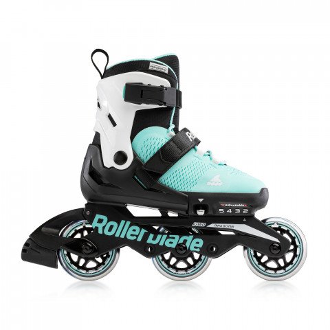 Rolki - Rolki Rollerblade Microblade 3WD - Błękitno/Białe - Zdjęcie 1