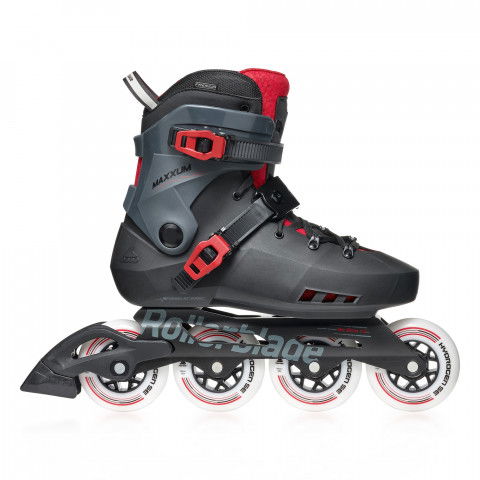 Rolki - Rolki Rollerblade Maxxum XT - Czarno/Czerwone - Zdjęcie 1