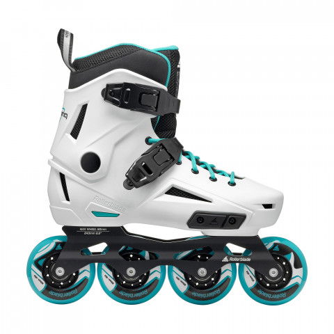 Rolki - Rolki Rollerblade Lightning W - Biało/Niebieskie - Zdjęcie 1