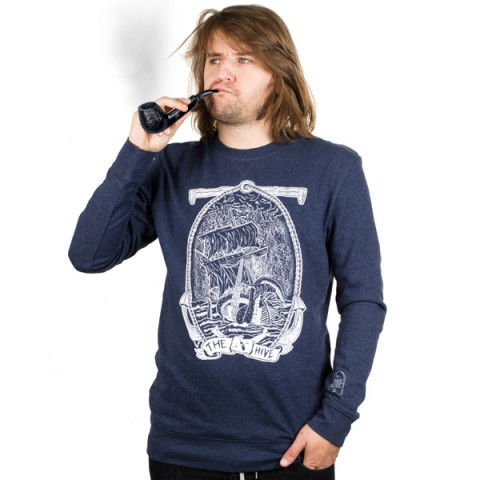 Bluzy - Bluza The Hive Ghost Ship Sweatshirt - Granatowy - Zdjęcie 1