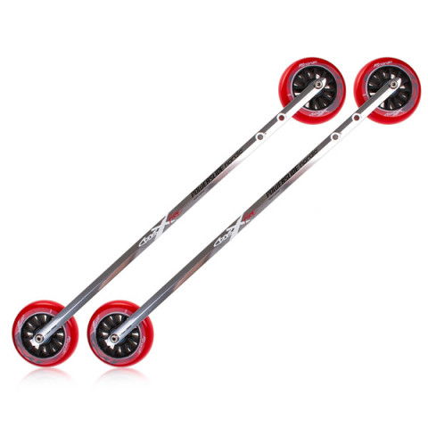 Szyny - Szyny do rolek Powerslide Nordic X-Fire Rollerski Frames (incl. Wheels) - 530mm - Zdjęcie 1