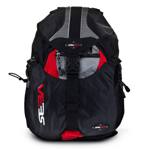 Plecaki - Plecak Seba Backpack Small - Czarno/Czerwony - Zdjęcie 1