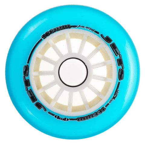 Promocje - Kółka do Rolek AM Wing Jets 100mm/85a - Niebieskie - Zdjęcie 1