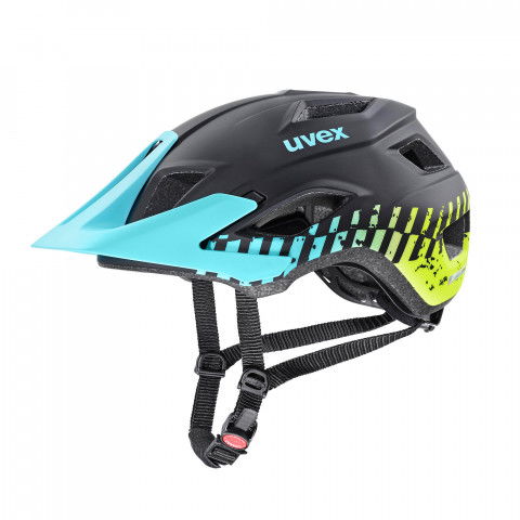 Kaski - Kask Uvex Access - Czarno/Błękitny Mat - Zdjęcie 1