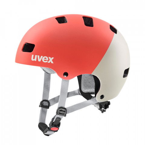 Kaski - Kask Uvex Kid 3 cc – Grapefruit/Sand Matt - Zdjęcie 1