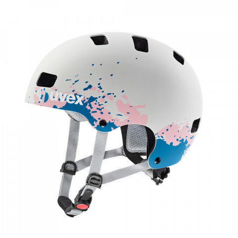 Kaski - Kask Uvex Kid 3 cc – Grey/Grapefruit Mat - Zdjęcie 1