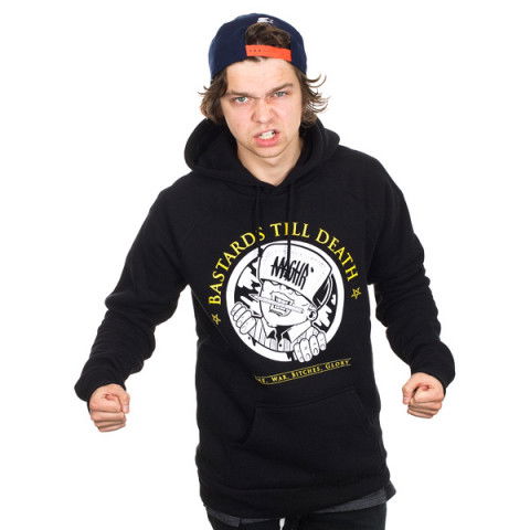 Bluzy - Bluza The Hive Bastards Hoodie AAGHR Kolab - Czarna - Zdjęcie 1