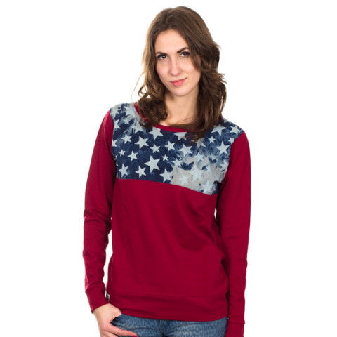 Bluzy - Bluza The Hive Wasted Crewneck - Bordowy - Zdjęcie 1