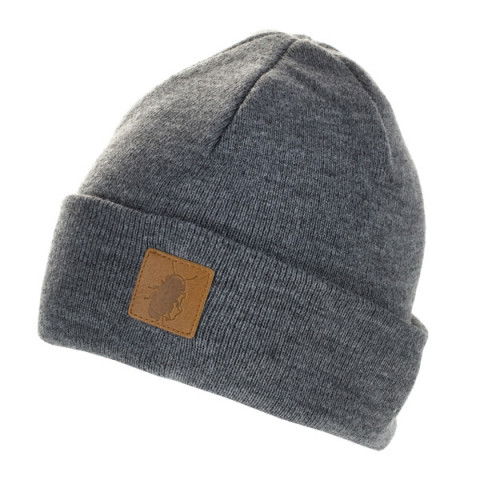 Czapki Zimowe - Czapka Intruz Logo Beanie - Szara - Zdjęcie 1