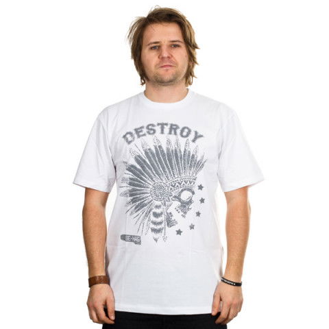 Koszulki - Koszulka Be-mag Indian T-shirt - Biały - Zdjęcie 1