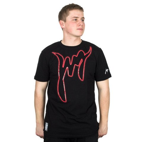 Koszulki - Koszulka Jug Neon T-shirt - Czerwony/Czarny - Zdjęcie 1