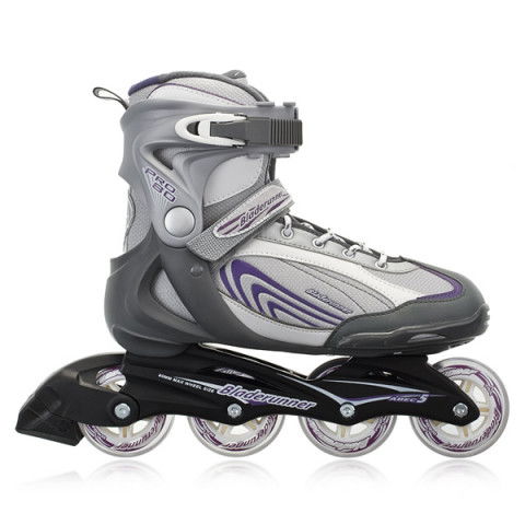 Rolki - Rolki Bladerunner Pro 80 W 2013 - Srebrno/Fioletowe - Zdjęcie 1