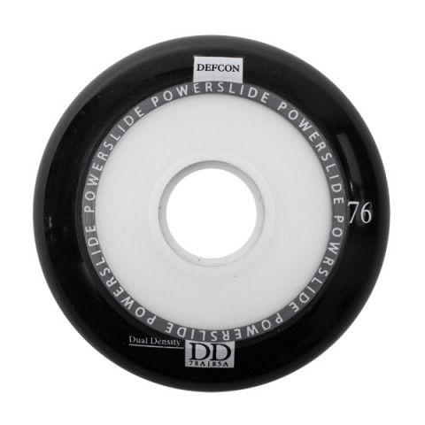 Kółka - Kółka do Rolek Powerslide Defcon Dual Density 76mm/78-85a - Czarne (1 szt.) - Zdjęcie 1