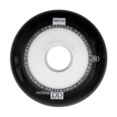 Kółka - Kółka do Rolek Powerslide Defcon Dual Density 80mm/78-85a - Czarne (1 szt.) - Zdjęcie 1