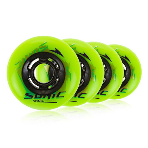 Promocje - Kółka do Rolek Gyro Sonic 76mm/86a (4 szt.) - Zielone - Setup - Zdjęcie 1