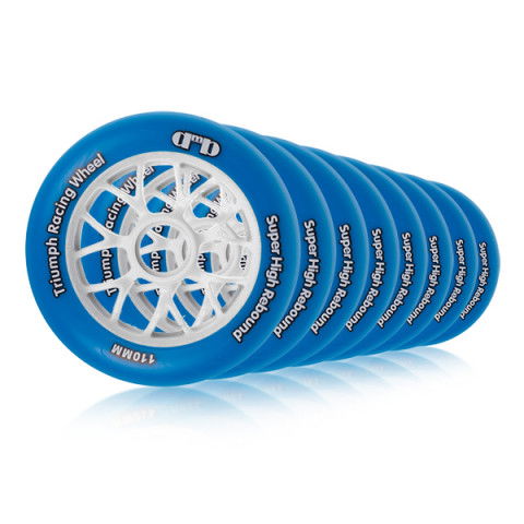 Kółka - Kółka do Rolek dMb Triumph 110mm/85a (8 szt.) - Niebieskie - Setup - Zdjęcie 1