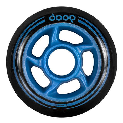 Promocje - Kółka do Rolek Powerslide Doop 80mm/82a - Czarno/Niebieskie (1szt.) - Zdjęcie 1