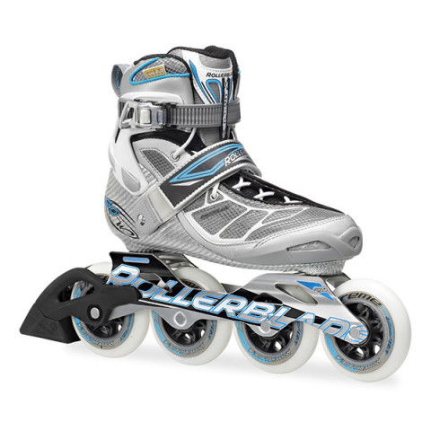 Rolki - Rolki Rollerblade Tempest 90 2014 - Srebrno/Czarne - Zdjęcie 1