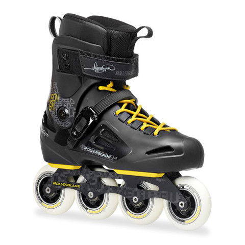 Rolki - Rolki Rollerblade Fusion Greg Mirzoyan 2014 - Czarno/Żółte - Zdjęcie 1