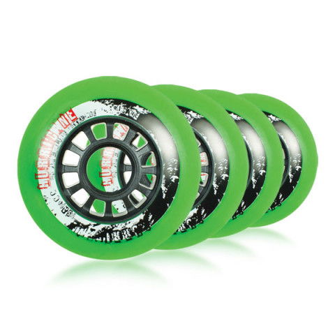 Promocje - Kółka do Rolek Powerslide Hurricane 76mm/85a - Zielone (4 szt.) - Zdjęcie 1