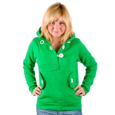 Bluzy - Bluza Ucon Elle Button Omma - Zielona - Zdjęcie 1