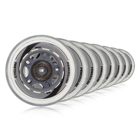 Promocje - Kółka do Rolek Powerslide F1 Wheels Set (8x76mm, Abec 5, 8mm Spacer) - Zdjęcie 1