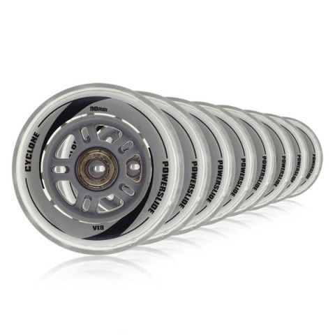 Promocje - Kółka do Rolek Powerslide F1 Wheels Set (8x90mm, Abec 5, 8mm Spacer) - Zdjęcie 1