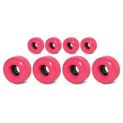 Kółka - Kółka do Rolek Sure Grip Aerobic Wheels 62mm/85a (8 szt.) - Różowe - Zdjęcie 1