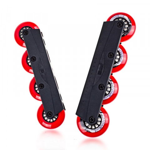 Promocje - Szyny do rolek Kizer Powerblade Advance - Czarne - Ready to Roll Red - Setup - Zdjęcie 1