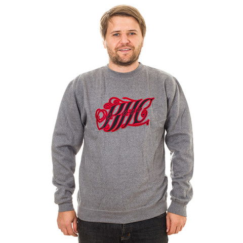 Bluzy - Bluza BHC Script Sweater - Szary - Zdjęcie 1