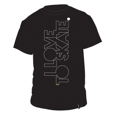 Koszulki - Koszulka Powerslide I Love To Skate II T-shirt - Czarny - Zdjęcie 1
