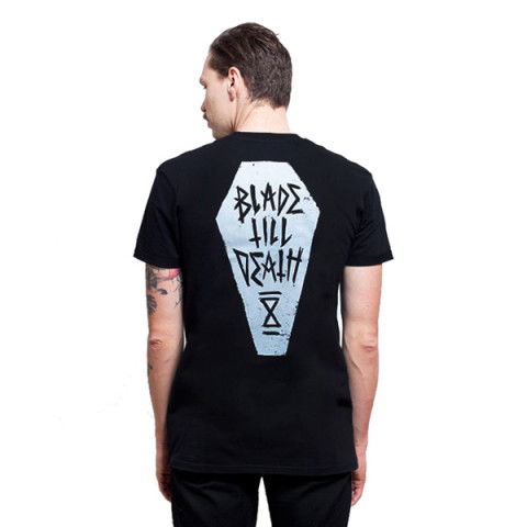 Koszulki - Koszulka Black Jack Blade Till Death T-shirt 2015 - Czarny - Zdjęcie 1