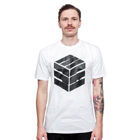 Koszulki - Koszulka Be-mag Cubism T-shirt 2015 - Biały - Zdjęcie 1