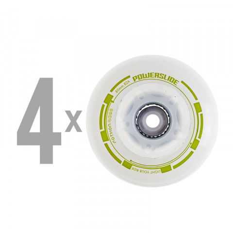 Promocje - Kółka do Rolek Powerslide Fothon Envy 80mm/82a (4 szt.) - Green - Zdjęcie 1