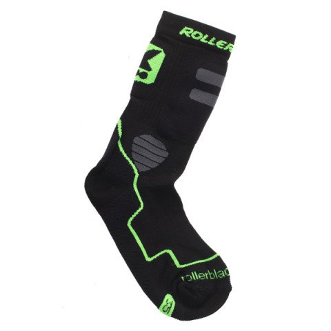 Skarpetki - Skarpetki Rollerblade High Performance Socks - Black/Green - Zdjęcie 1