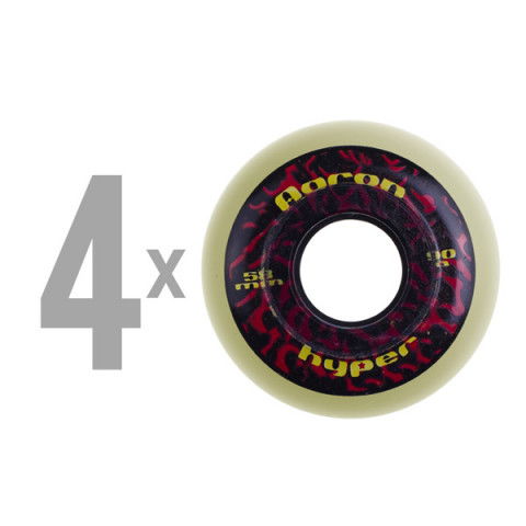 Kółka - Kółka do Rolek Hyper Aaron Feinberg 58mm/90a (4 szt.) - Zdjęcie 1