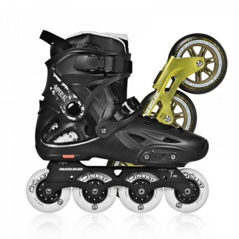 Rolki - Rolki Powerslide Imperial One Megacruiser - Czarno/Złote - Setup - Zdjęcie 1