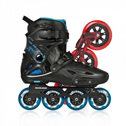 Rolki - Rolki Powerslide Imperial One Megacruiser - Niebiesko/Czerwone - Setup - Zdjęcie 1