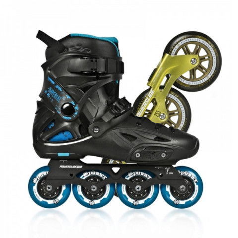 Rolki - Rolki Powerslide Imperial One Megacruiser - Niebiesko/Złote - Setup - Zdjęcie 1