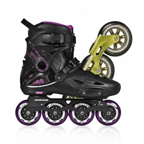 Rolki - Rolki Powerslide Imperial One Megacruiser - Fioletowo/Złote - Setup - Zdjęcie 1