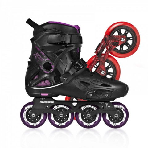 Rolki - Rolki Powerslide Imperial One Megacruiser - Fioletowo/Czerwone - Setup - Zdjęcie 1