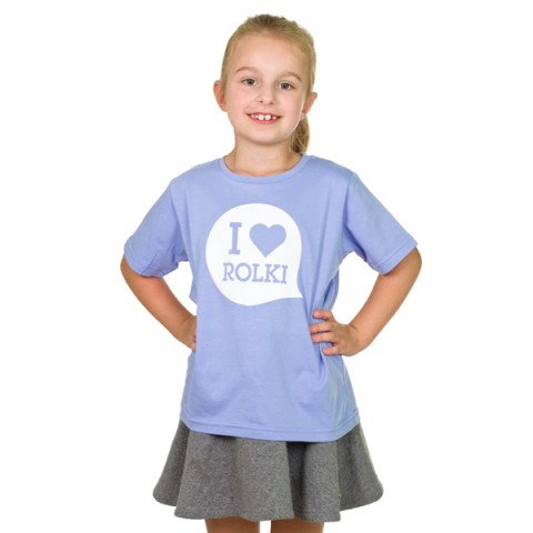 Koszulki - Koszulka Bladeville I Love Rolki Kids T-shirt - Fioletowy - Zdjęcie 1